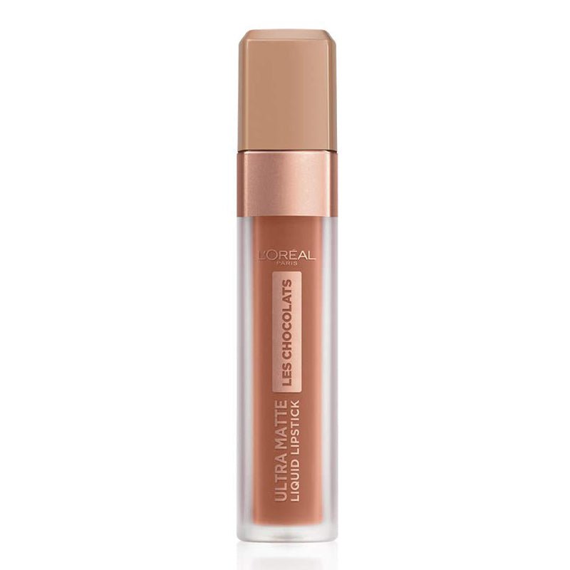 L'Oreal Paris Les Chocolats Ultra Matte Liquid Lipstick 7.6ml, Melt-proof, Longwear Formula #color_862 Volupto Choco