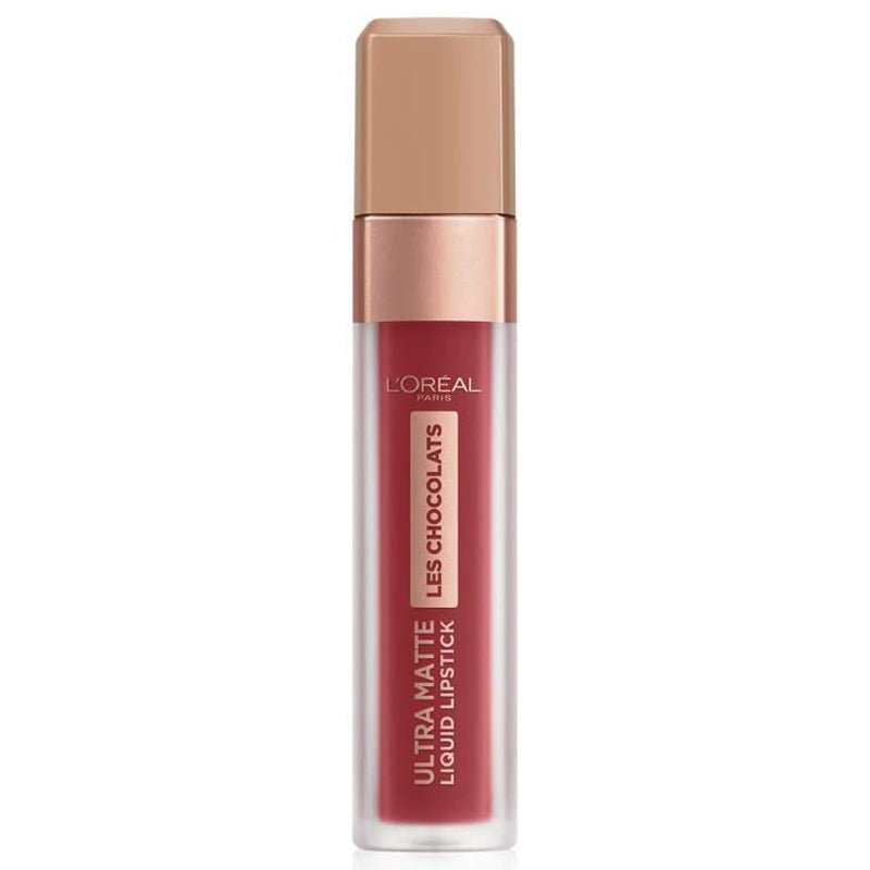 L'Oreal Paris Les Chocolats Ultra Matte Liquid Lipstick 7.6ml, Melt-proof, Longwear Formula #color_864 Tasty Ruby