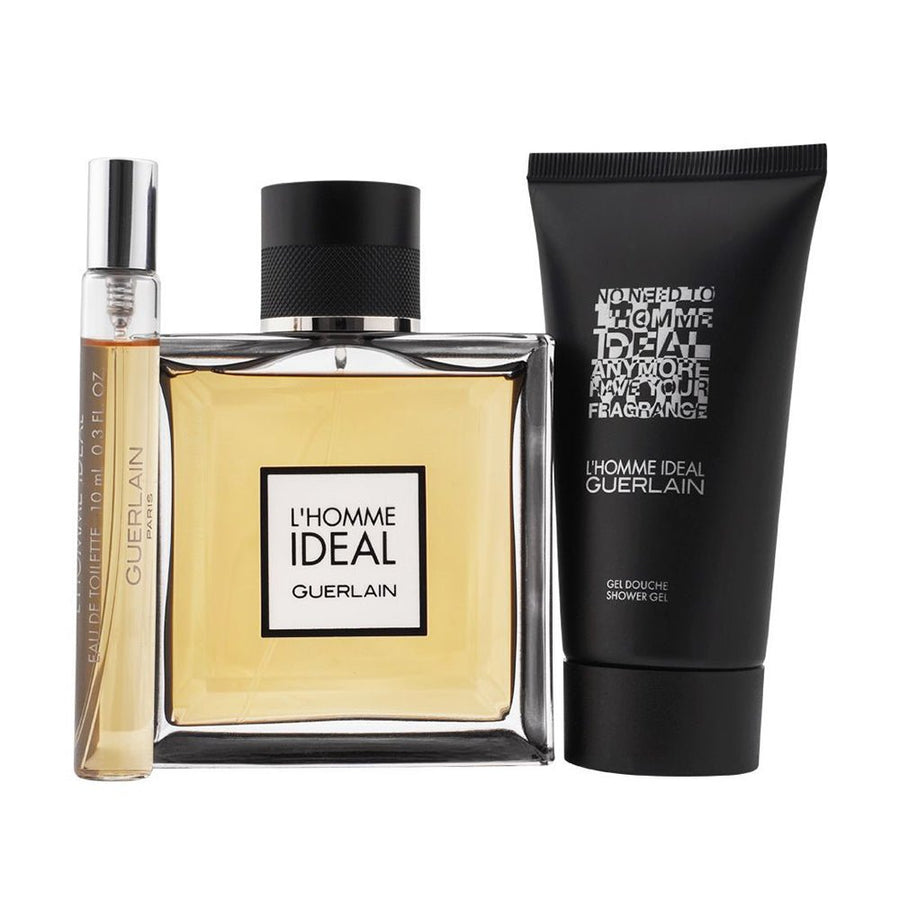 Guerlain L'Homme Ideal Men Perfume Gift Set 3.4oz 100ml EAU DE TOILETTE SPRAY with Shower Gel