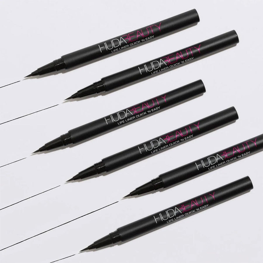 Huda Beauty Life Liner Quick N Easy Precision Liquid Liner Eyeliner Extreme Black 0.03oz 1.0ml 