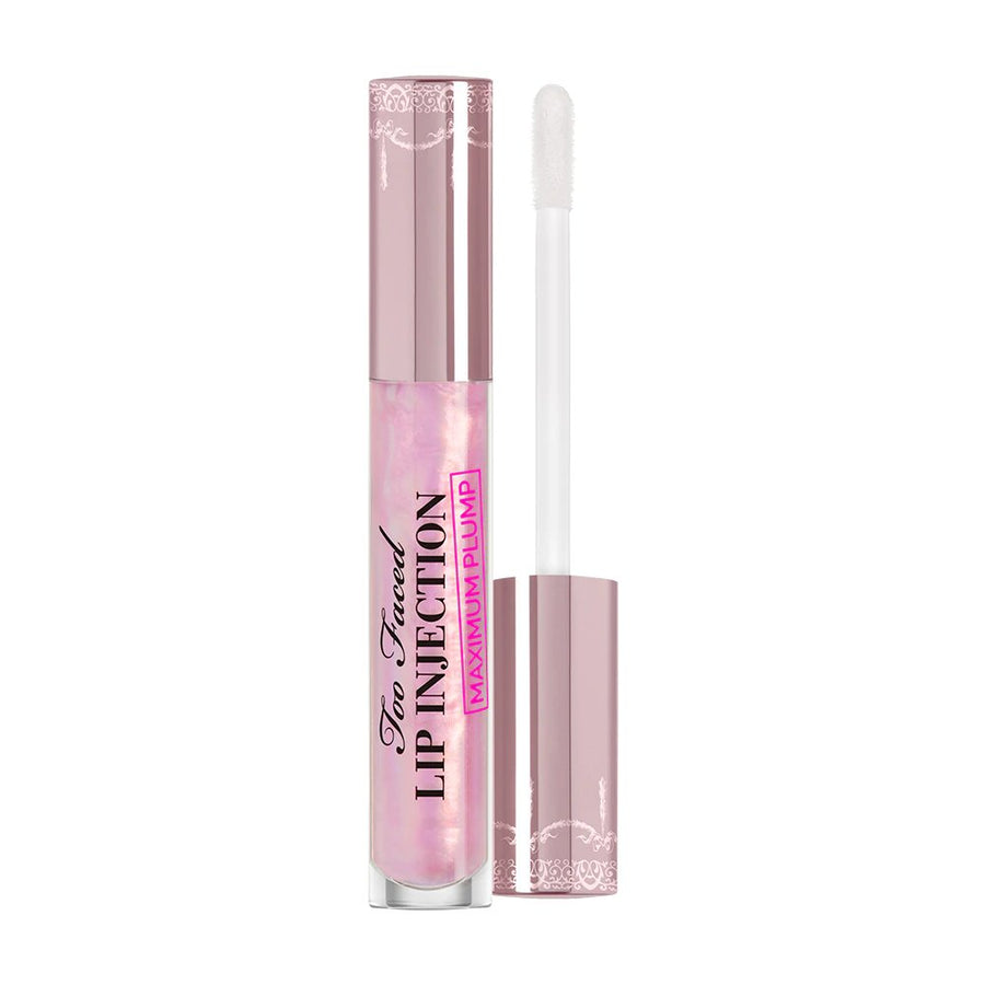 Too Faced Lip Injection Maximum Plump Lip Gloss Clear 0.14oz 4.0g,Volumizes, Hydrates, Nourishes and Plumps