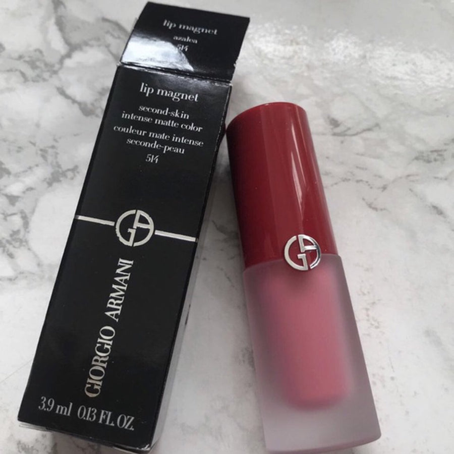 Giorgio Armani Lip Magnet Second Skin Intense 3.9ml Long-Lasting Hydrating Liquid Lipstick #color_406 Redwood