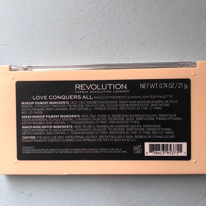 Revolution Love Conquers All Eyeshadow Highlighter Palette