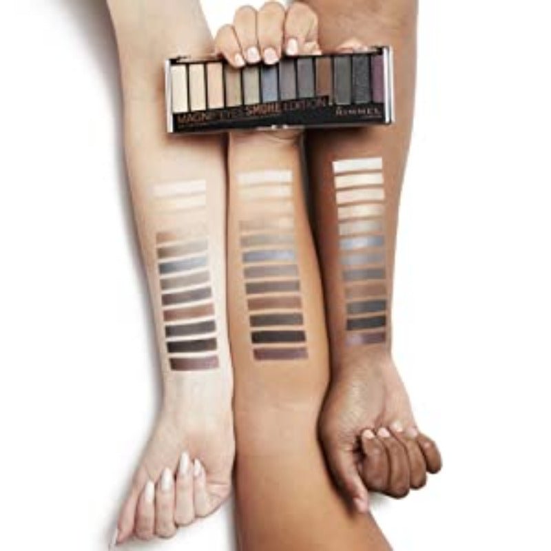 Rimmel Magnif'Eyes Eyeshadow Palette Smoke Edition14.6g, 12 Shades to Contour, Sculpt, and Define #color_003 Smoke Edition