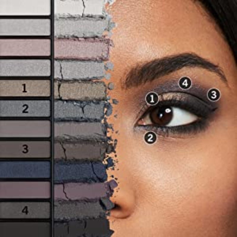 Rimmel Magnif'Eyes Eyeshadow Palette Smoke Edition14.6g, 12 Shades to Contour, Sculpt, and Define #color_003 Smoke Edition