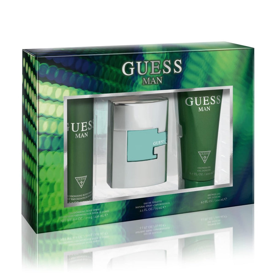 Guess Man 3PC Gift Set Men Perfume 2.5oz 75ml EAU DE PARFUM SPRAY  