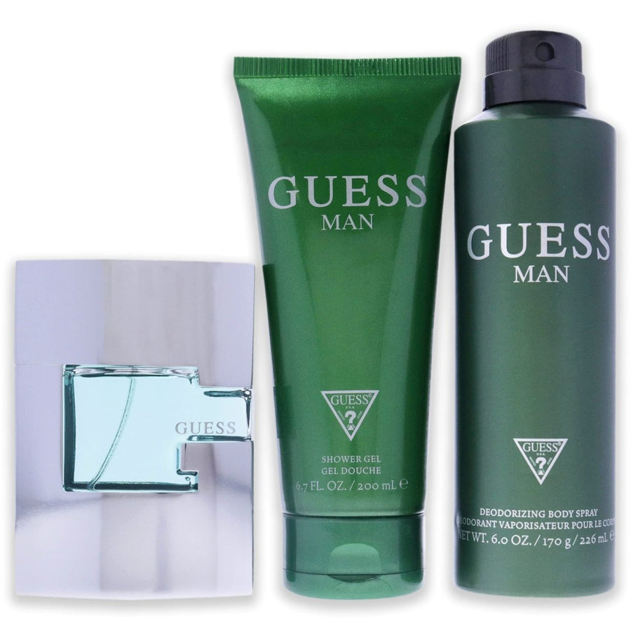 Guess Man 3PC Gift Set Men Perfume 2.5oz 75ml EAU DE PARFUM SPRAY  