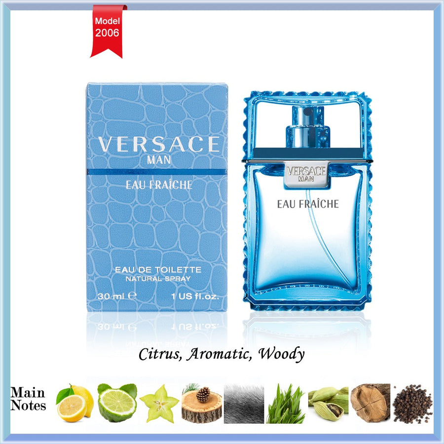 Versace Man Eau Fraiche Men Perfume 3.4oz 100ml 6.8oz 200ml EAU DE TOILETTE SPRAY  