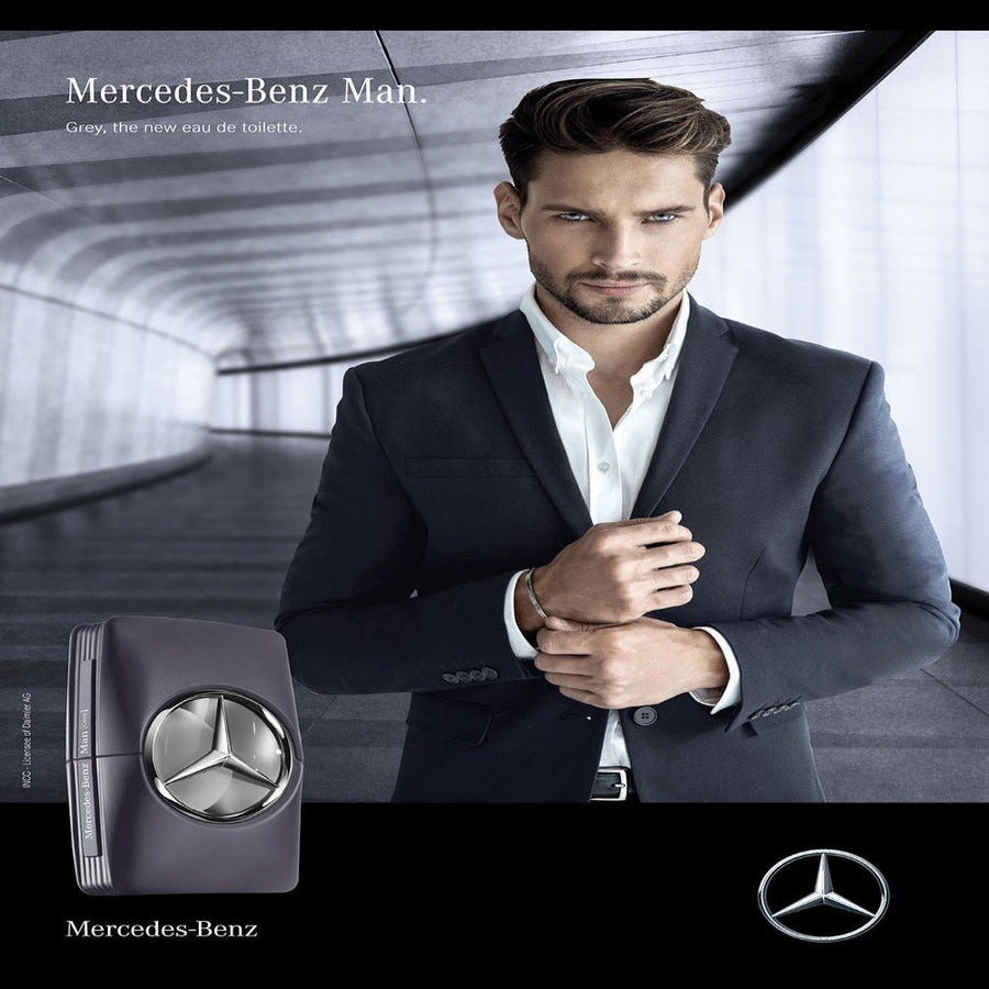 Mercedes Benz Man Grey Men Perfume 3.4oz 100ml EAU DE TOILETTE SPRAY  