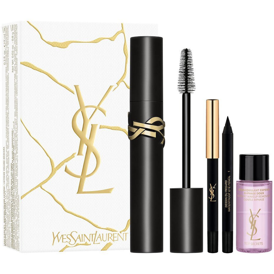 Yves Saint Laurent Mascara Volume Effet Faux Cils Complete Eye Gift Set, Mascara, Eyeliner, Makeup Remover