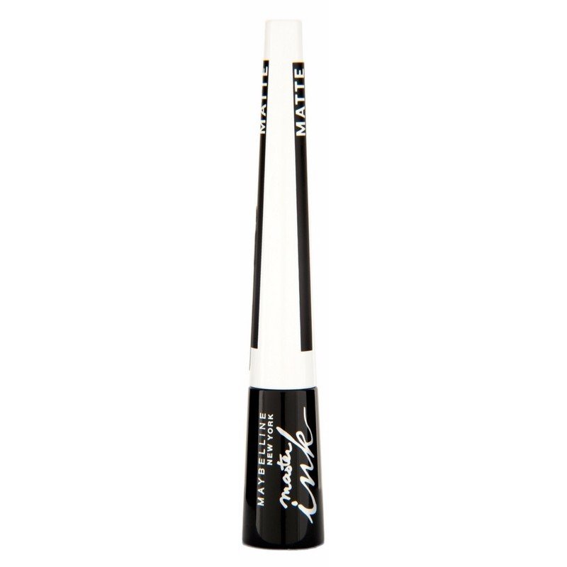 Maybelline Master Ink Matte Eye Liner, Liquid Liner, Dip-In Flexible-Tip Brush #color_10 Charcoal Black