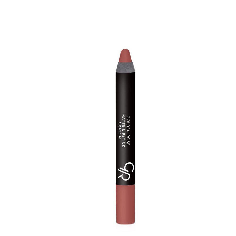 Golden Rose Matte Lipstick Crayon Velvety Matte, Soft Formula, High Coverage #color_21