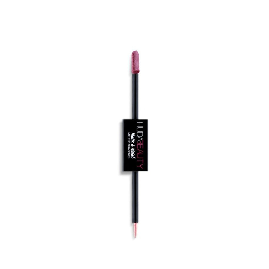 Huda Beauty Matte & Metal Liquid Eyeshadow | Ramfa Beauty #color_Silk Bomber and Bubblegum