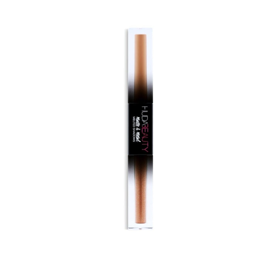 Huda Beauty Matte & Metal Liquid Eyeshadow | Ramfa Beauty #color_Double Pump Latte and Drop Top