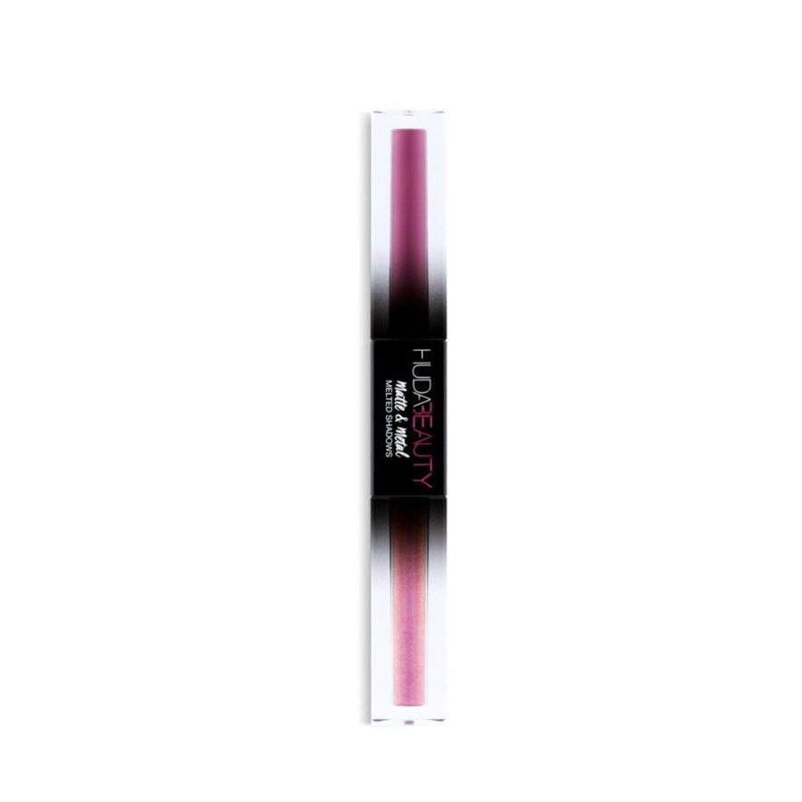 Huda Beauty Matte & Metal Liquid Eyeshadow | Ramfa Beauty #color_Silk Bomber and Bubblegum