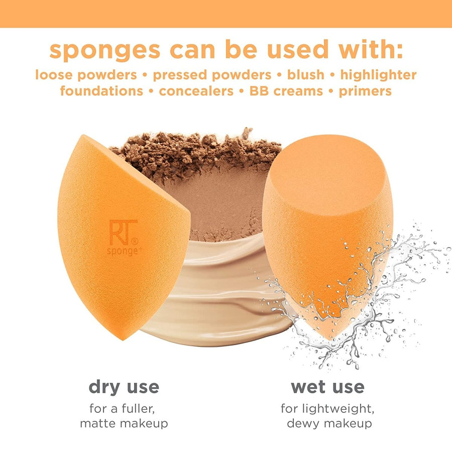 Real Techniques Miracle Complexion Makeup Sponge, Blends Liquid and Cream Makeup