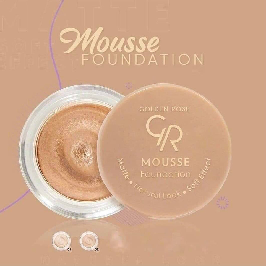 Golden Rose Mousse Foundation Ultra Light Texture Air-Whipped 