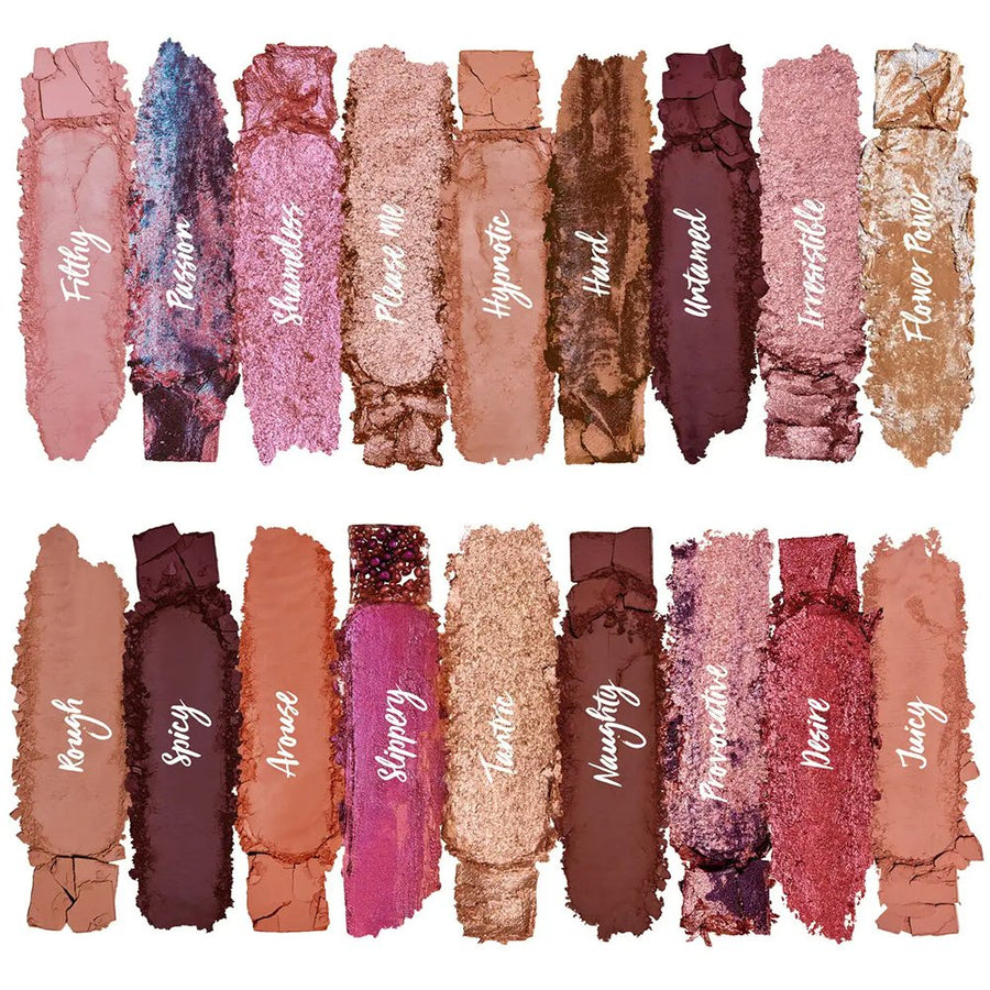 Huda Beauty Naughty Nude Eyeshadow Palette, 18 Delicious Shades, 5 Ultra-Wearable Textures