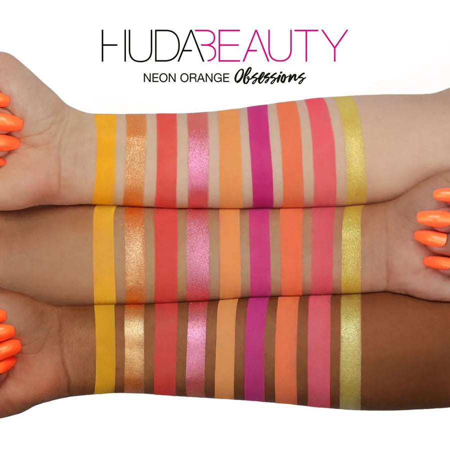 Huda Beauty Neon Obsessions Nine Highly Pigmented Mattes & Striking Shimmers #color_Orange