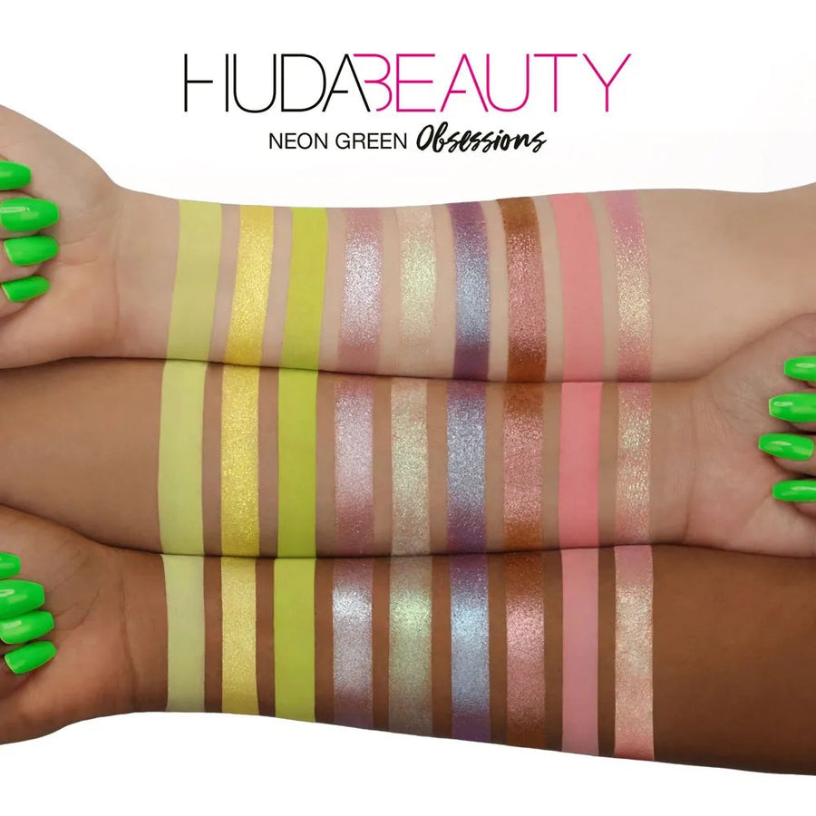 Huda Beauty Neon Obsessions Nine Highly Pigmented Mattes & Striking Shimmers #color_Green