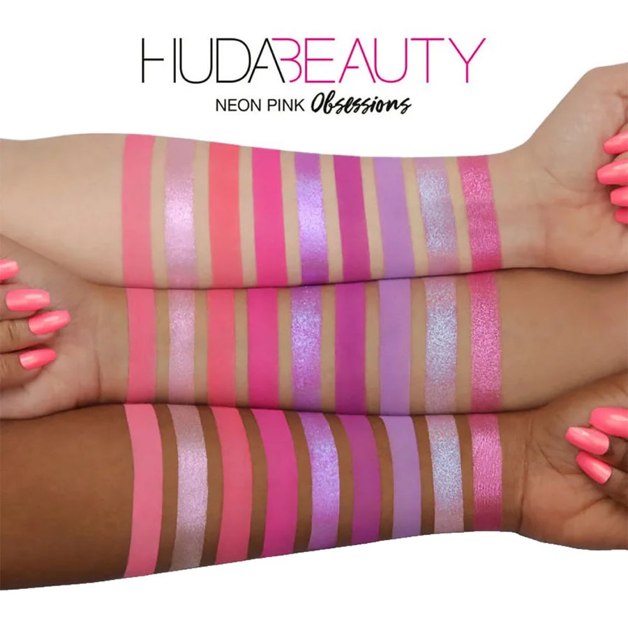 Huda Beauty Neon Obsessions Nine Highly Pigmented Mattes & Striking Shimmers #color_Pink