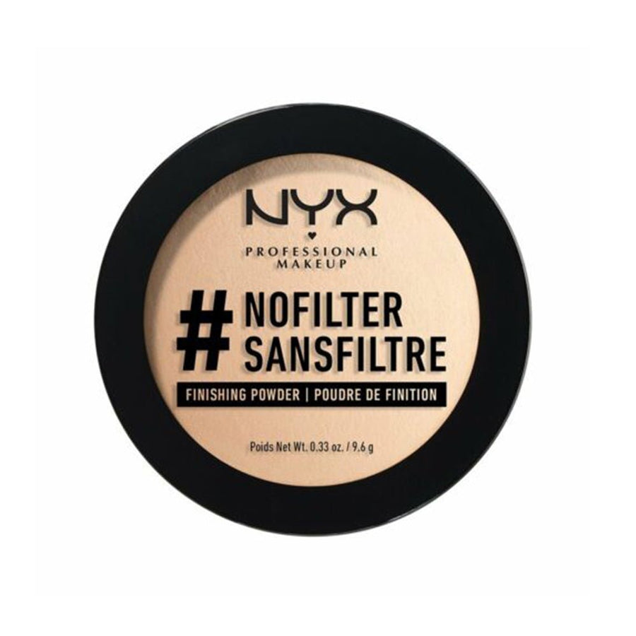 NYX No Filter Finishing Powder 9.6g, Satin Finish, Lightweight Formula, Ultra Blendable #color_Nffp05 Light Beige