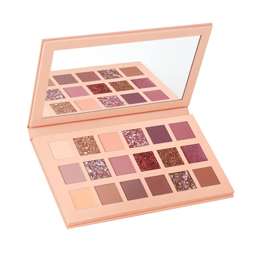 Huda Beauty Nude Eyeshadow Palette, 18 Highly Pigmented Shades