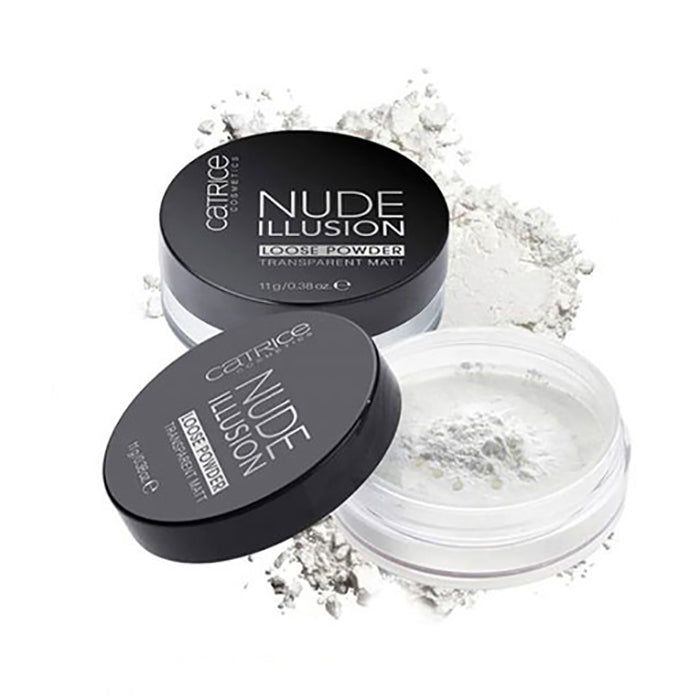 Catrice Nude Illusion Loose Powder Face Powder Mattifying Effect Long-Lasting 0.39oz 11g Transparent Matt 