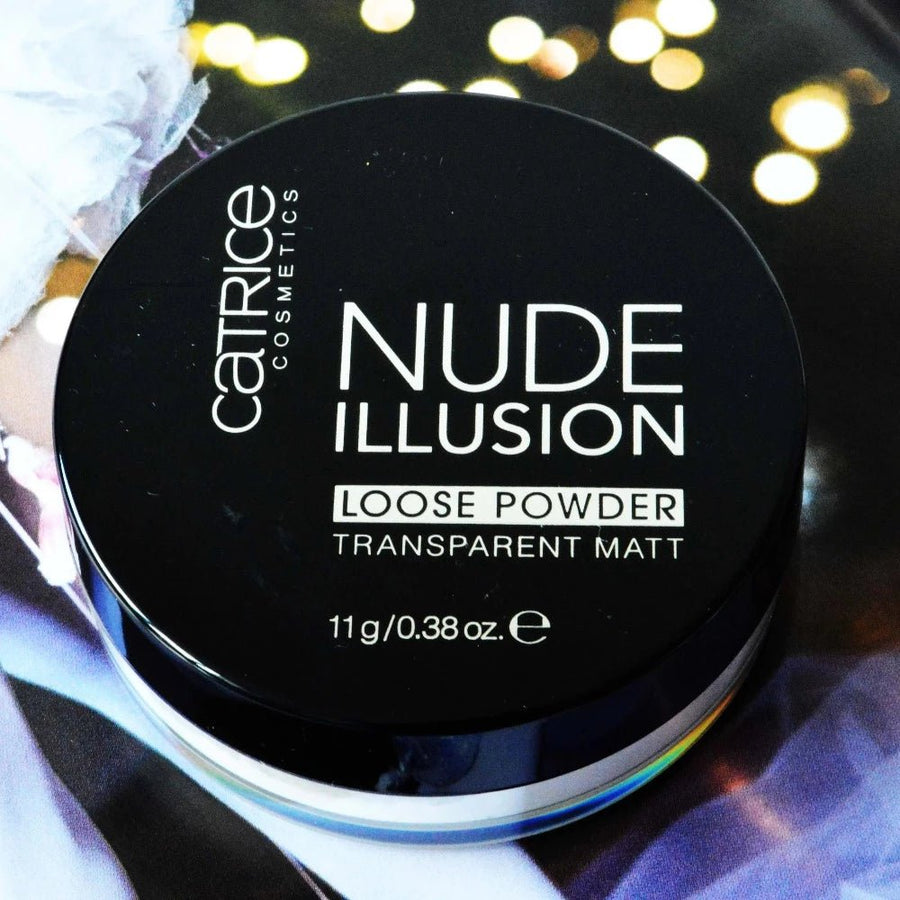 Catrice Nude Illusion Loose Powder Face Powder Mattifying Effect Long-Lasting 0.39oz 11g Transparent Matt 