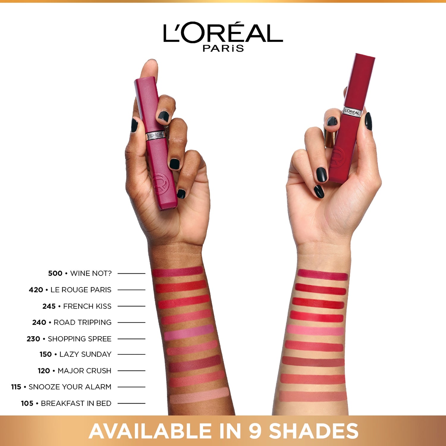 L'Oreal Infallible Matte Resistance Liquid Lipstick 5ml Ultra-Lightweight, Creamy Formula, Matte Finish