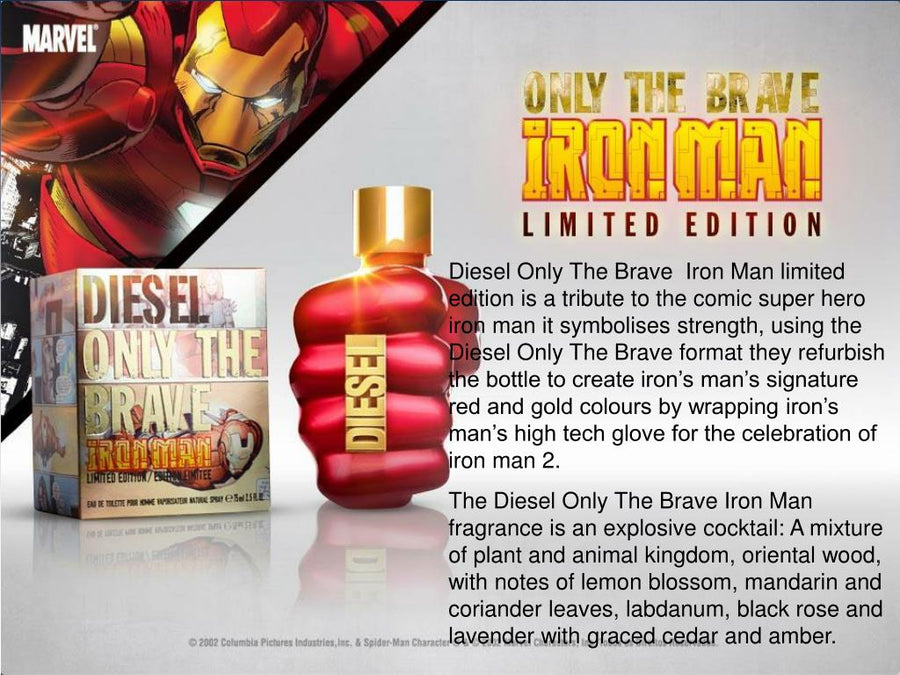 Diesel Only The Brave Iron Man Limited Edition Men Perfume 2.5oz 75ml EAU DE TOILETTE SPRAY  