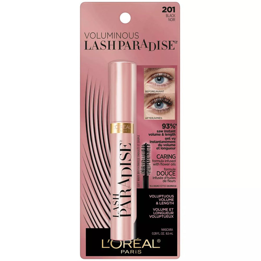 L'Oreal Paris Paradise Extatic Mascara Black 0.22oz 6.4ml, Clump-Resistant, Smudge-Resistant, Longwearing