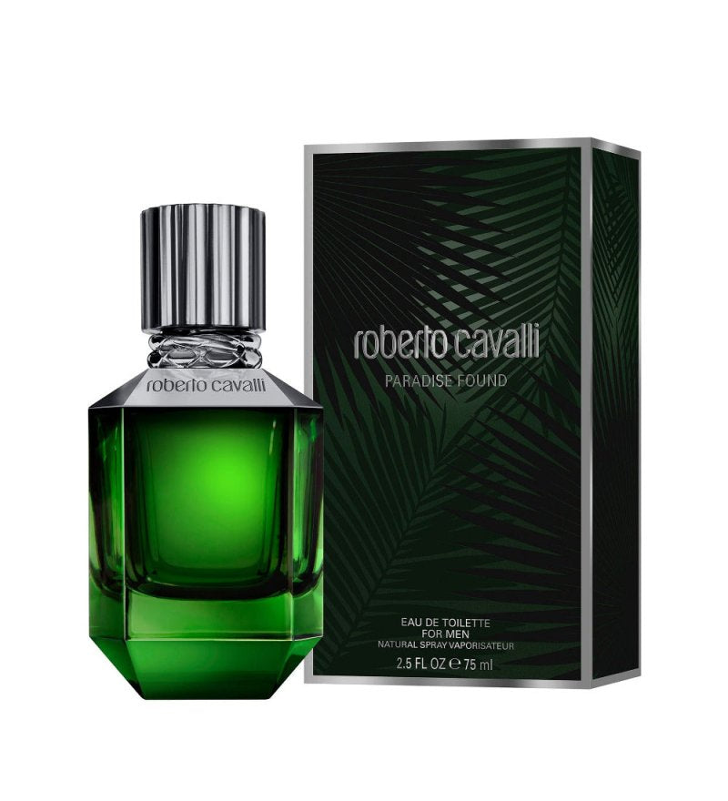 Roberto Cavalli Paradise Found Men Perfume 2.5oz 75ml EAU DE TOILETTE SPRAY  