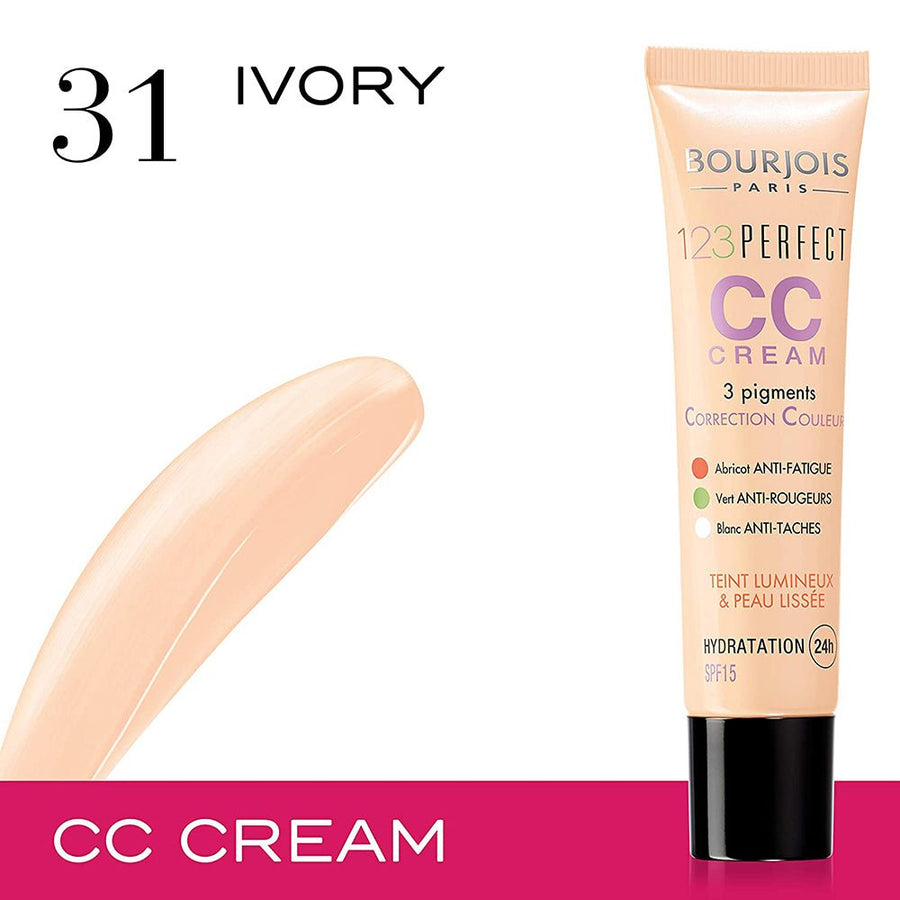 Bourjois Perfect CC Cream 1.0oz 30ml Smoothening, Brightening, Hydrating #color_31 Ivory