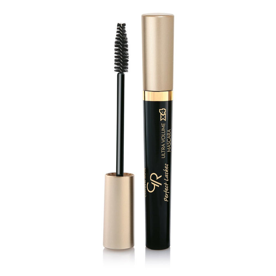 Golden Rose Perfect Lashes Ultra Volume x4 Mascara Black, Clumping, Flaking, Smudge FREE · Creates Thickness and Separation