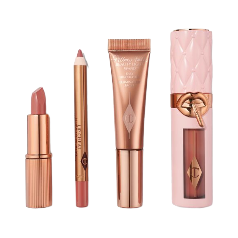 Charlotte Tilbury Pillow Talk Iconic Lip & Cheek Secrets Gift Set 4 Pcs