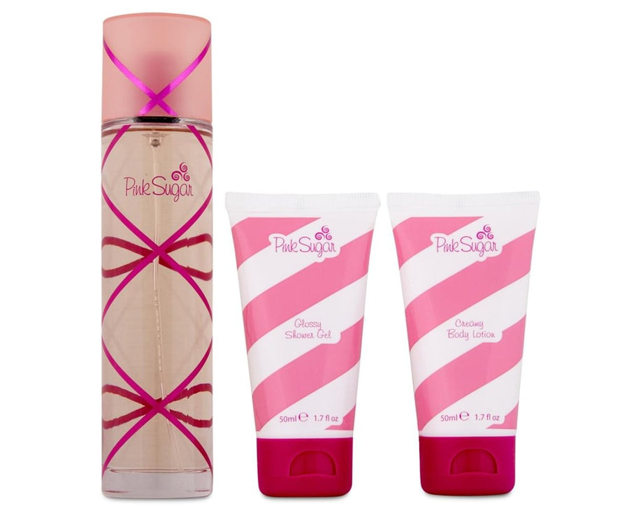 Aquolina Pink Sugar Candy Magic Women 3.4oz 100ml Perfume Gift Set EAU DE TOILETTE SPRAY  