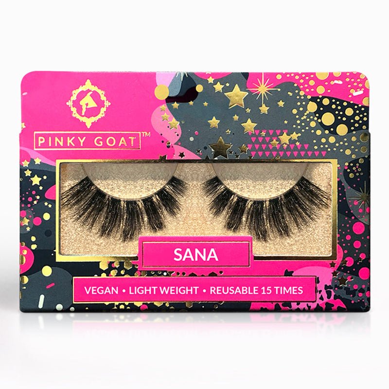 Pinky Goat Lashes Light Weight False Eyelashes #color_Sana