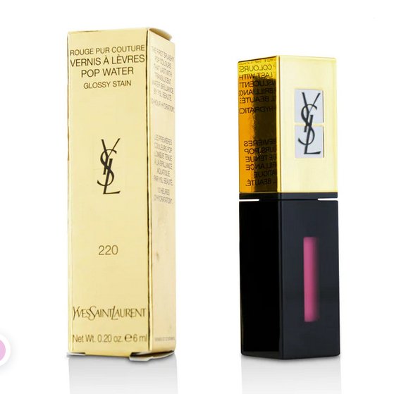 Yves Saint Laurent Pop Water Glossy Stain 6ml, Hydration, Lips Moist and Smooth #color_220 Nude Steam