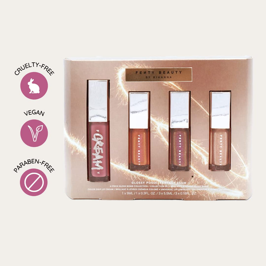 Fenty Beauty By Rihanna Posse Fantasy 4Sum Gloss Bomb Set 4Pic | Ramfa Beauty