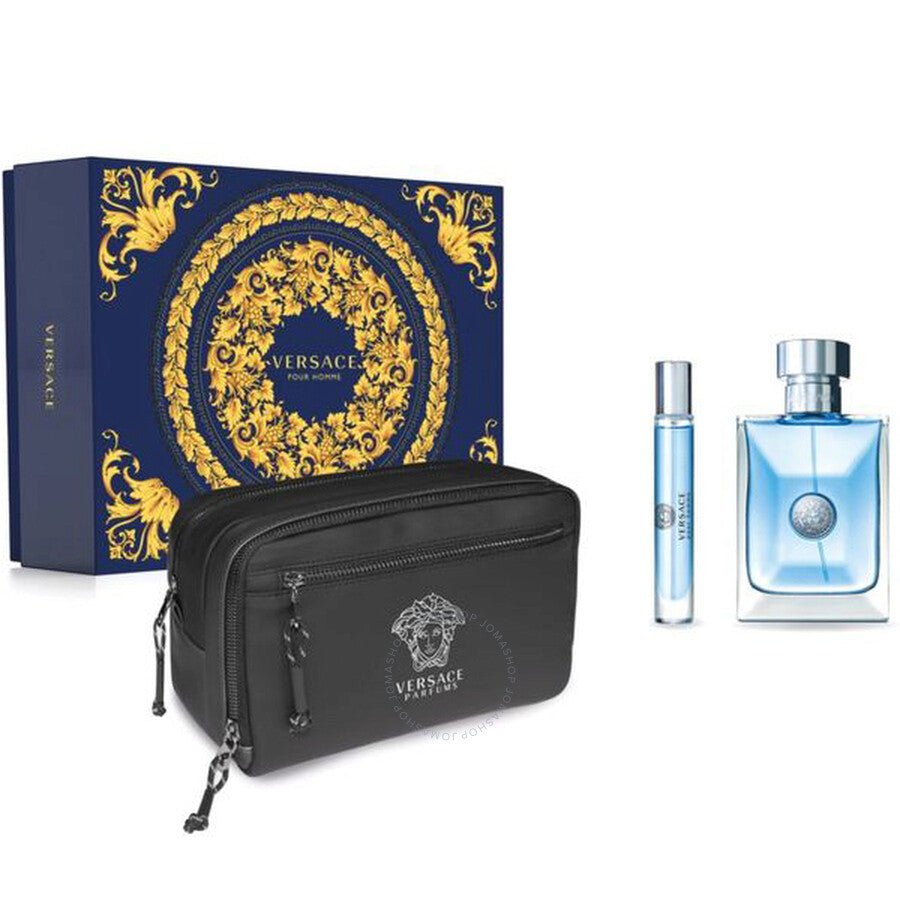 Versace Pour Homme Men Perfume Gift Set 3.4oz 100ml EAU DE TOILETTE SPRAY  