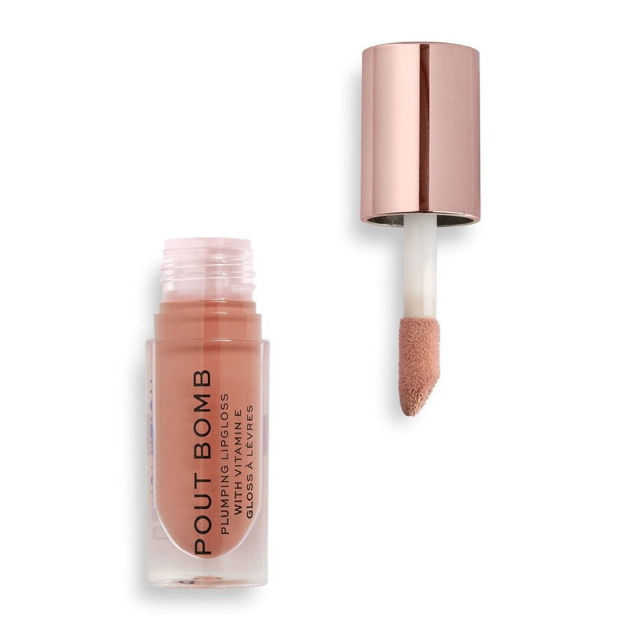 Revolution Pout Bomb Plumping Lip Gloss 4.6ml, High-Shine, Vitamin E, Vegan Formula #color_Candy