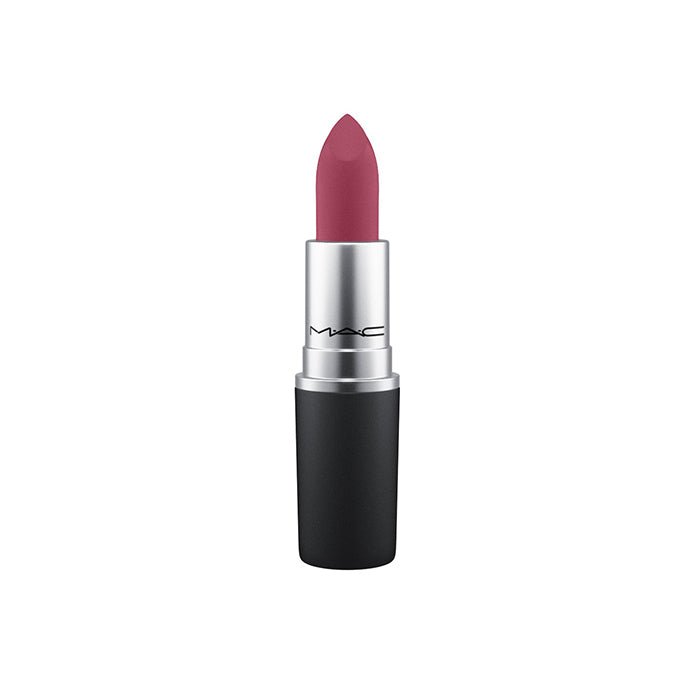 MAC Cosmetics Powder Kiss Lipstick, Soft, Buildable Shades, Hydrating #color_305 Burning Love