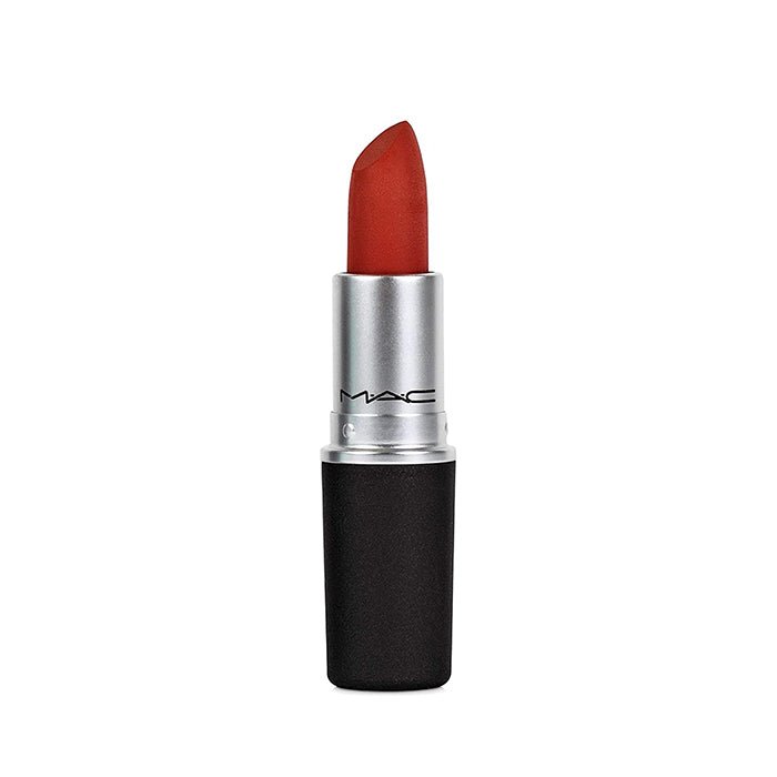 MAC Cosmetics Powder Kiss Lipstick, Soft, Buildable Shades, Hydrating #color_316 Devoted To Chili