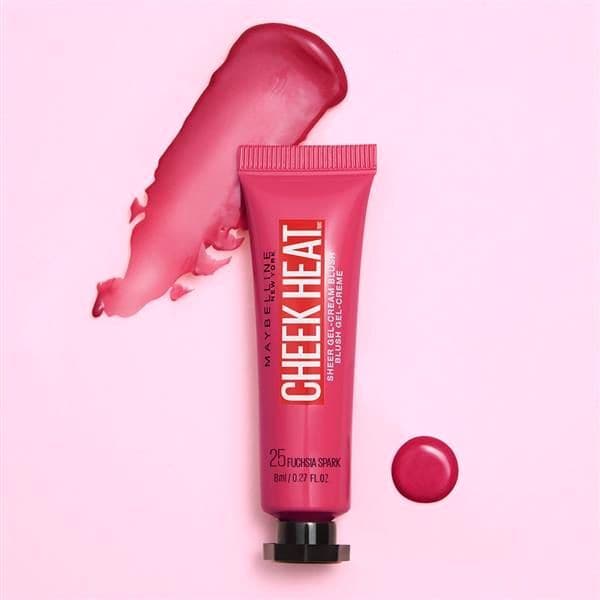 Maybelline Cheek Heat Gel Cream Blush 10ml | Ramfa Beauty#color_25 Fuchsia Spark