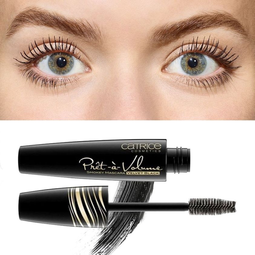 Catrice Pret A Volume Smokey Mascara Velvet Black Volumizing 0.37oz 11ml 010 Smokey 