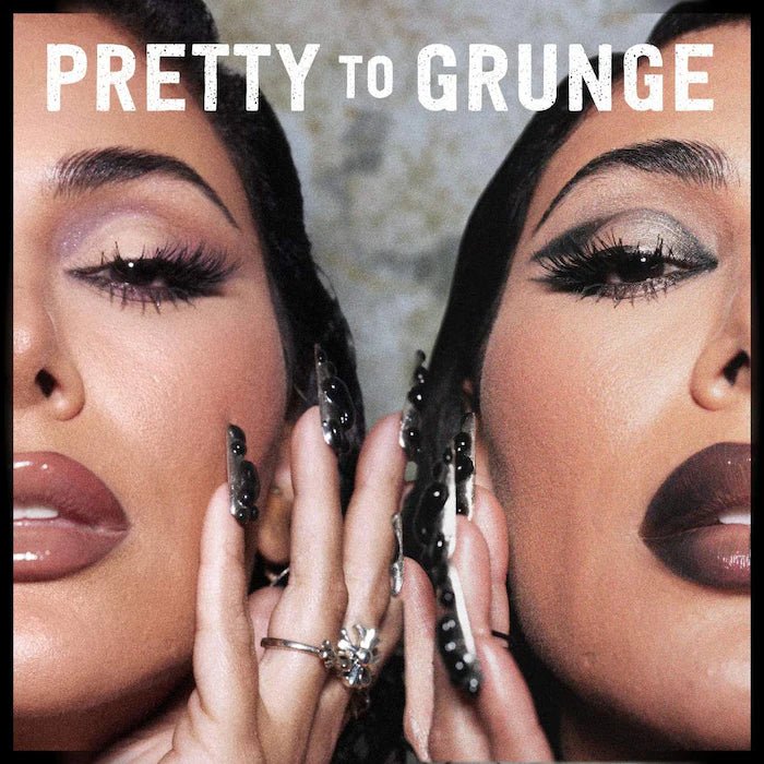 Huda Beauty Pretty Grunge Eyeshadow Palette, Smokey, Cool-Toned Palette, Matte Nudes