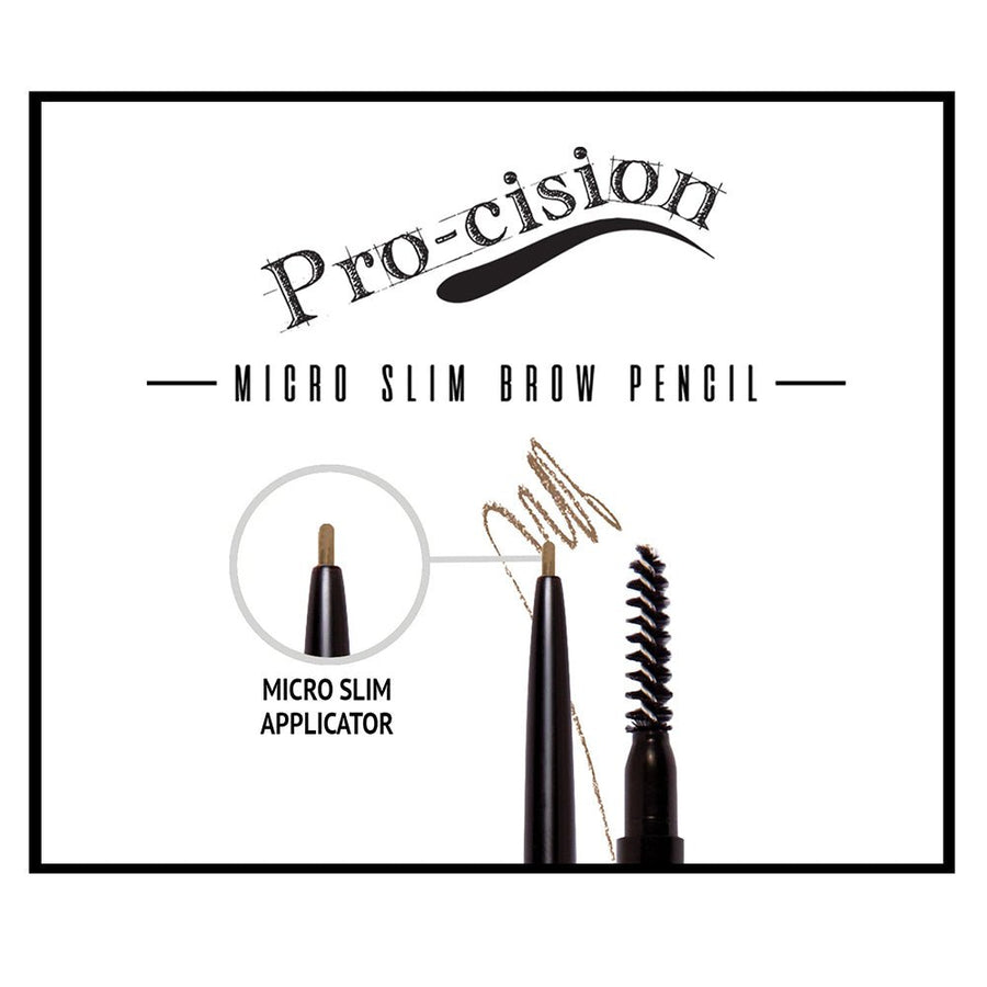 J. Cat Pro - Cision Micro Slim Brow Pencil Glide On, Soft Coating Pigment