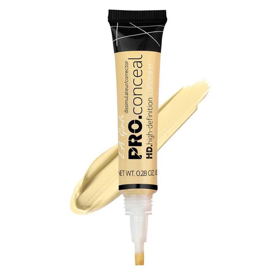 L.A. Girl Pro Conceal HD Concealer 8g, Lightweight, Creamy Texture, Correct, Conceal #color_Light Yellow Corrector