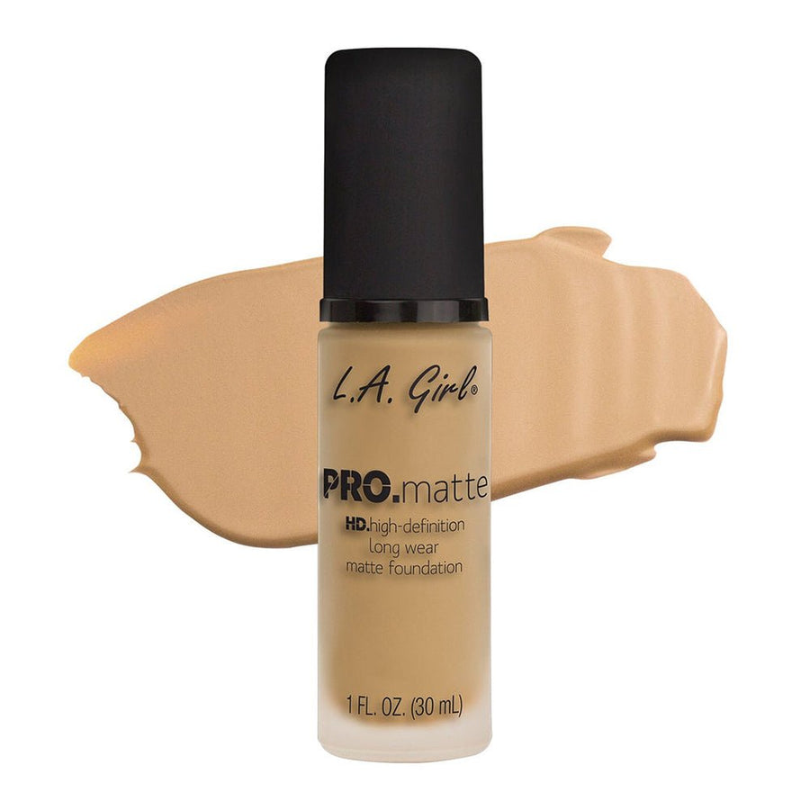 L.A. Girl Pro Matte Hight Definition Long Wear Matte Foundation 30ml, Creamy, Liquid Formula, Matte Finish #color_GLM 673